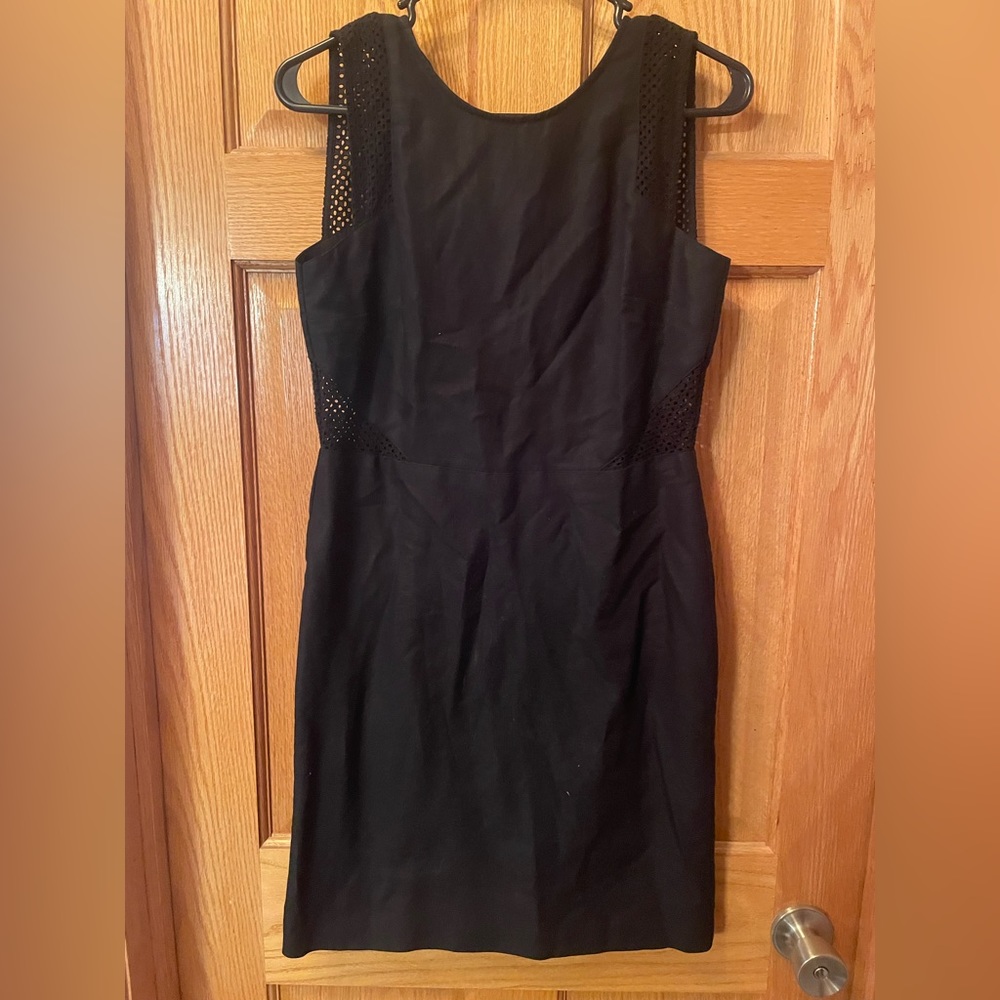 Loft black linen dress